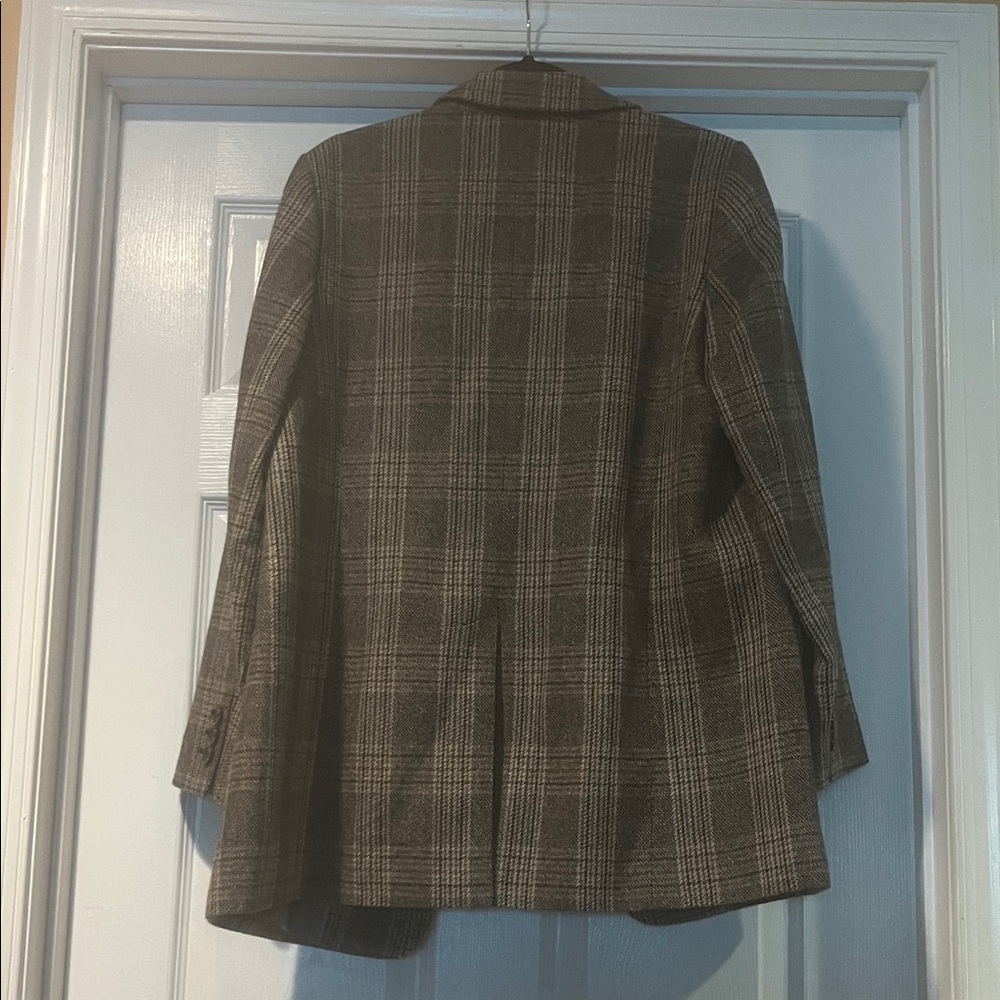 Talbots Charcoal Plaid Blazer - Picture 5 of 5